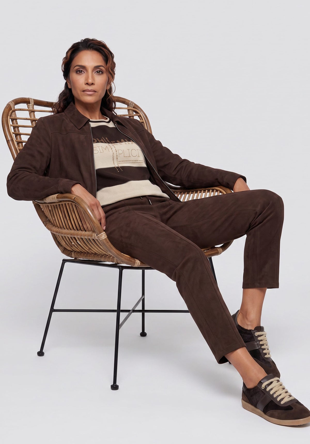 Stripe & Print Sweater