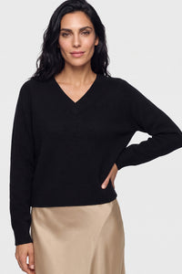 Solid V-Neck Sweater