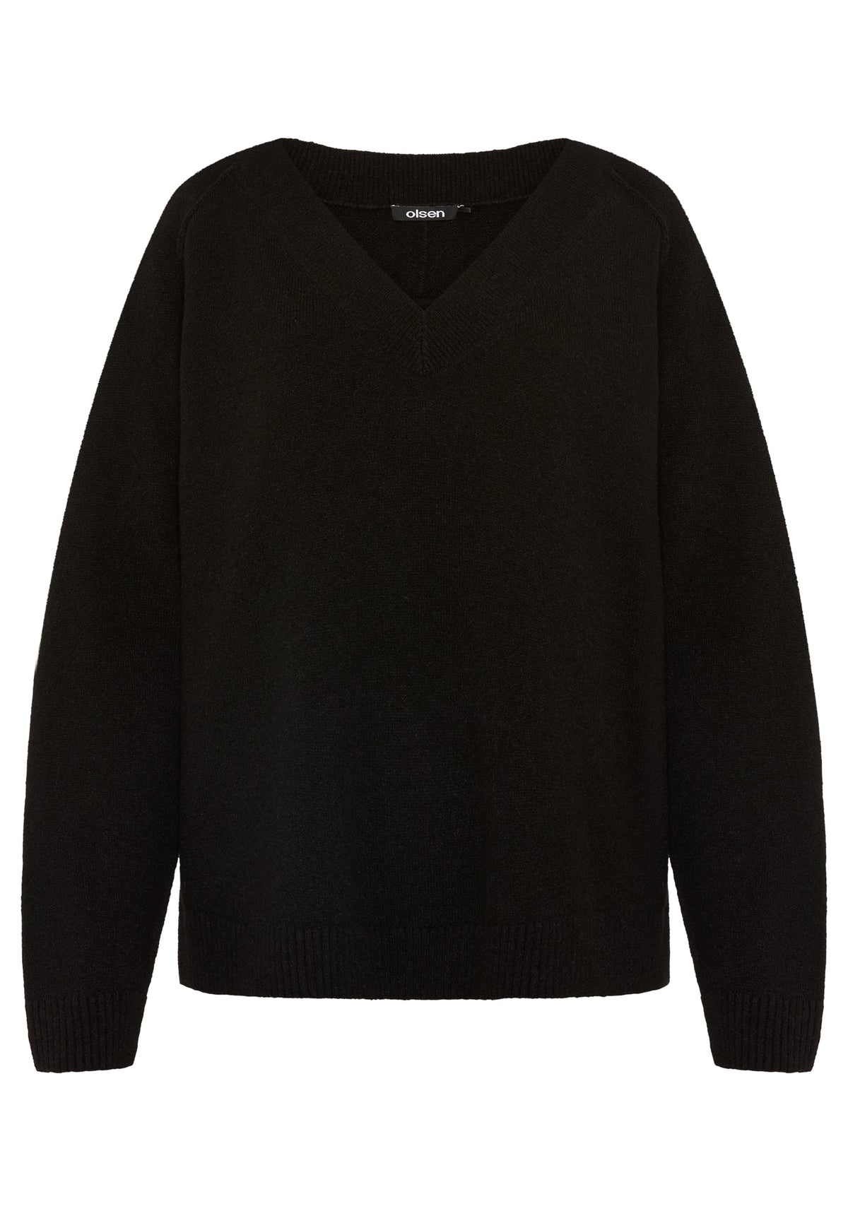 Solid V-Neck Sweater