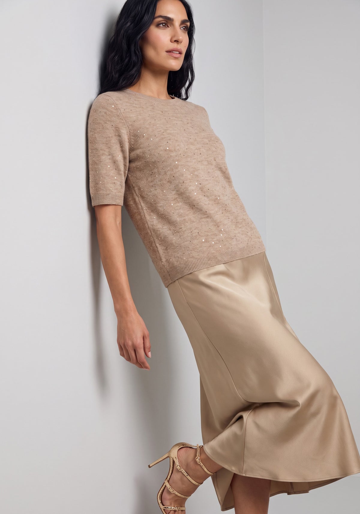 Sparkle Short Sleeve Sweater