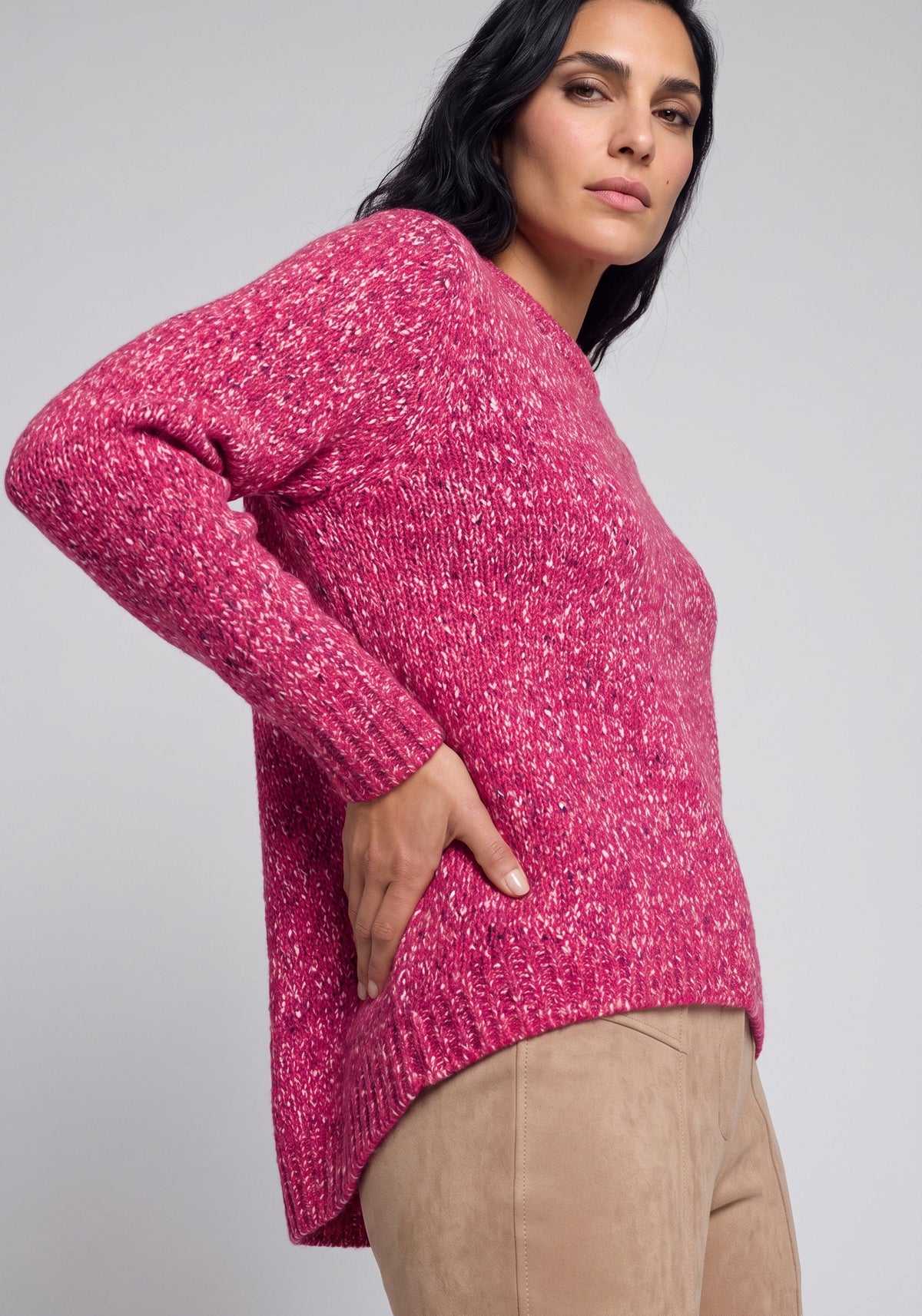 Marled Knit Sweater