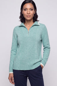 Quarter Zip Mock Sweater