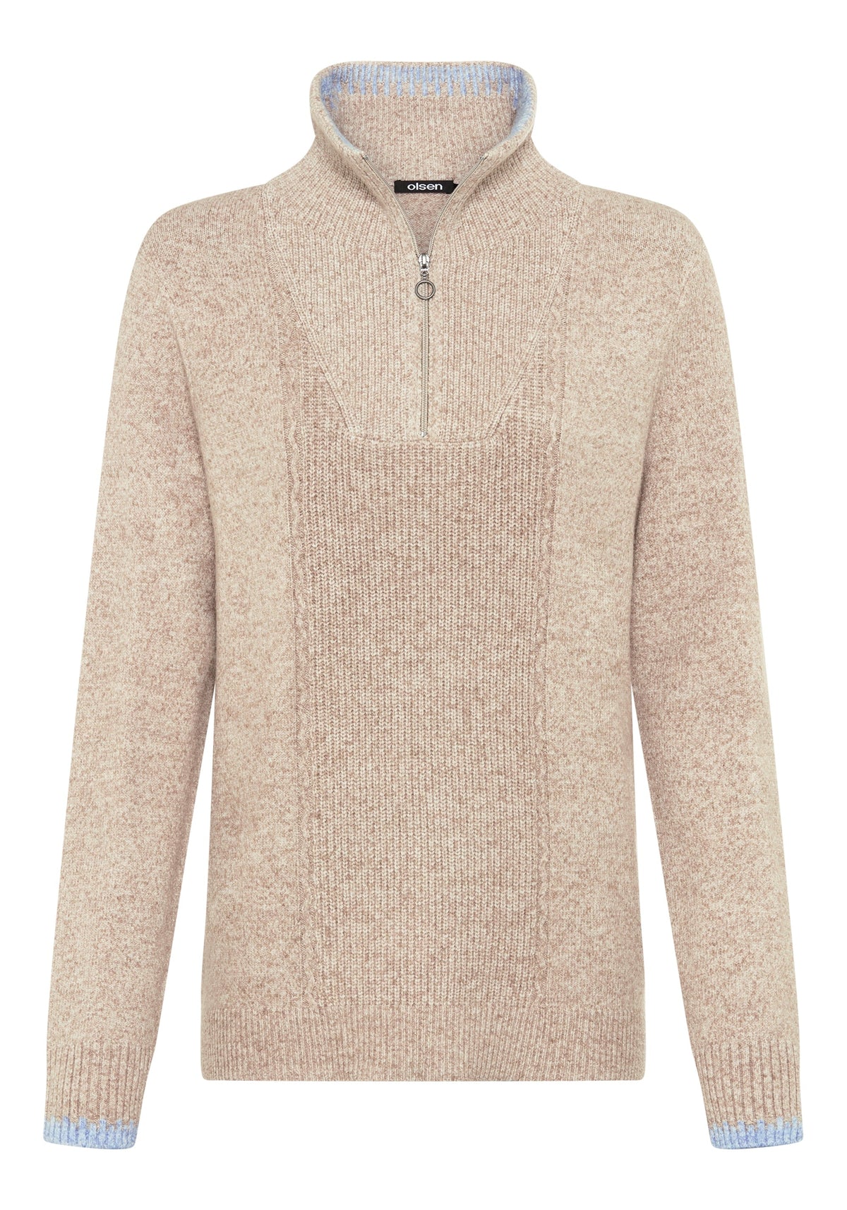 Quarter Zip Mock Sweater