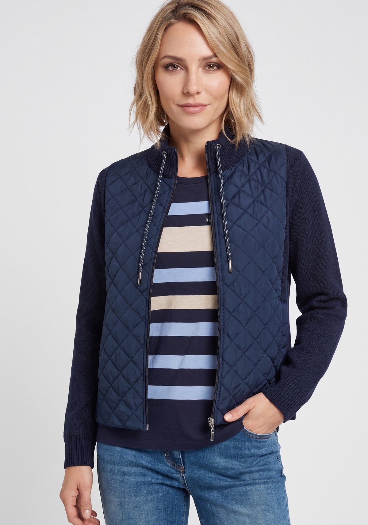 Mixed Media Cardigan