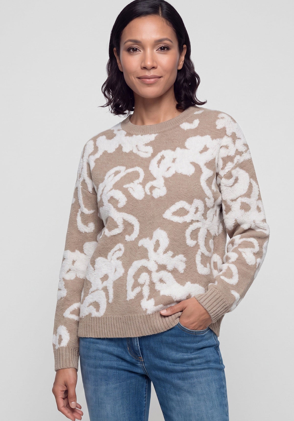 Bouclé Bloom Sweater
