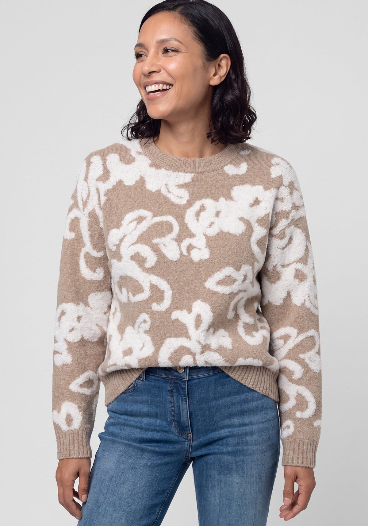 Bouclé Bloom Sweater