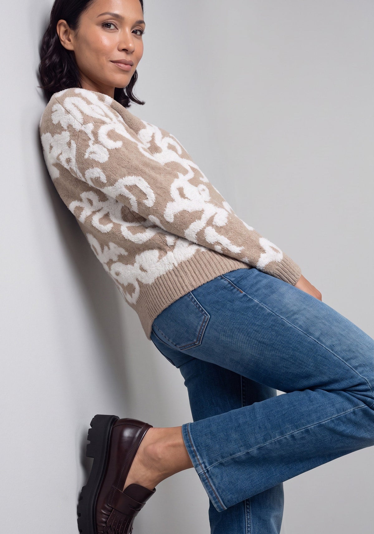 Bouclé Bloom Sweater