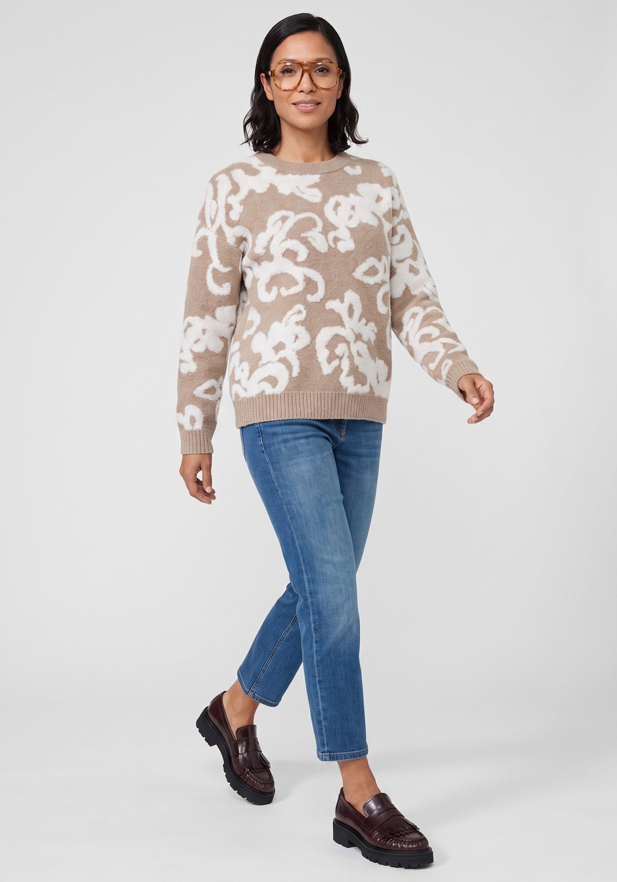 Bouclé Bloom Sweater