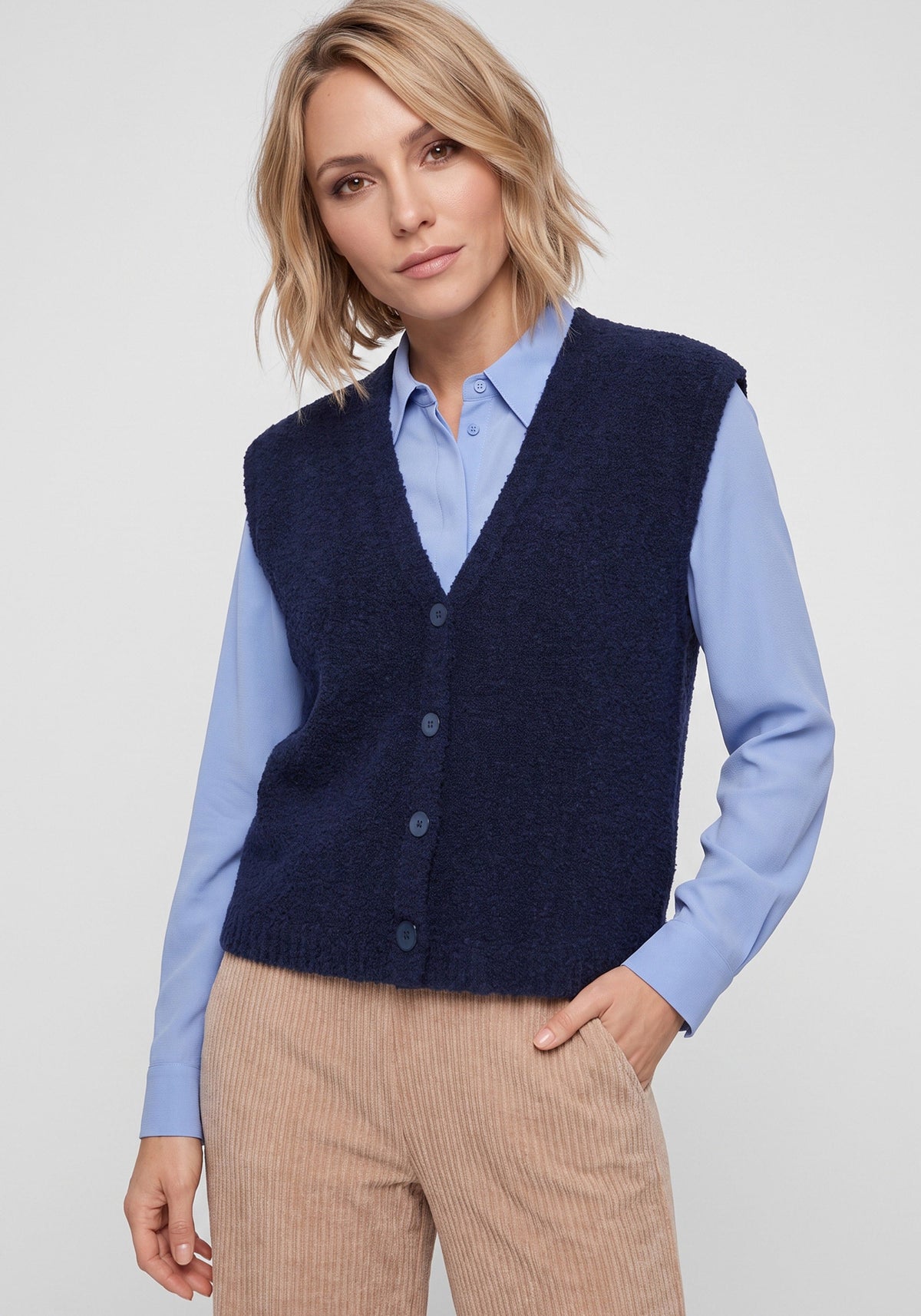 Bouclé Sweater Vest