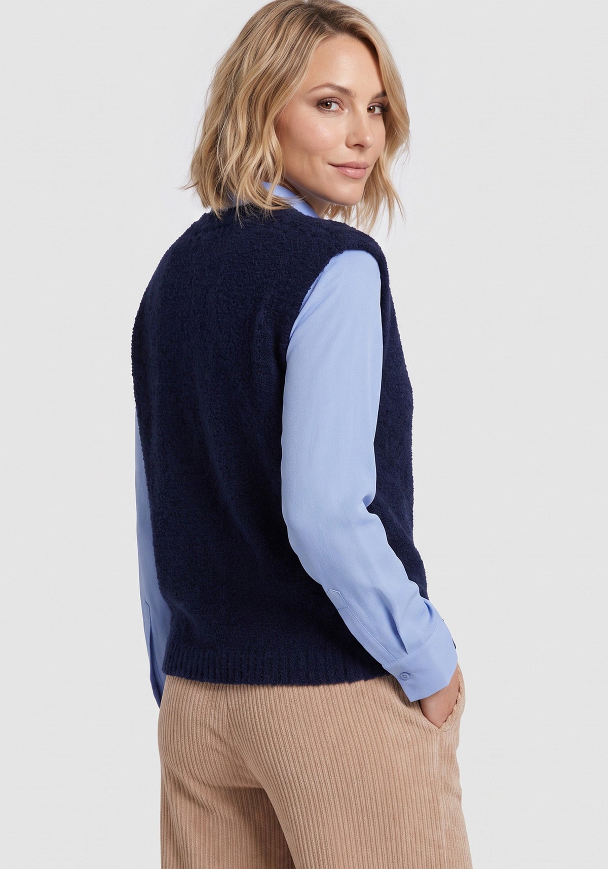Bouclé Sweater Vest