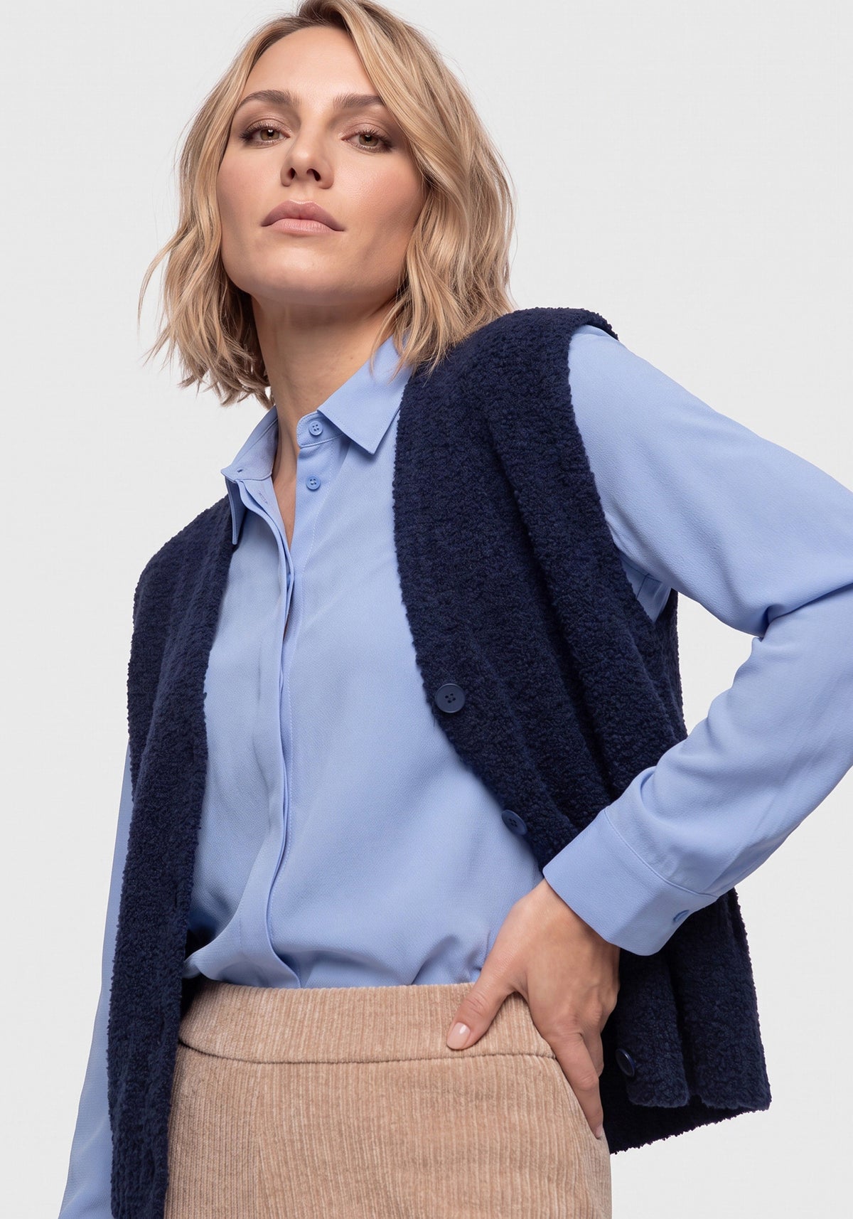 Bouclé Sweater Vest