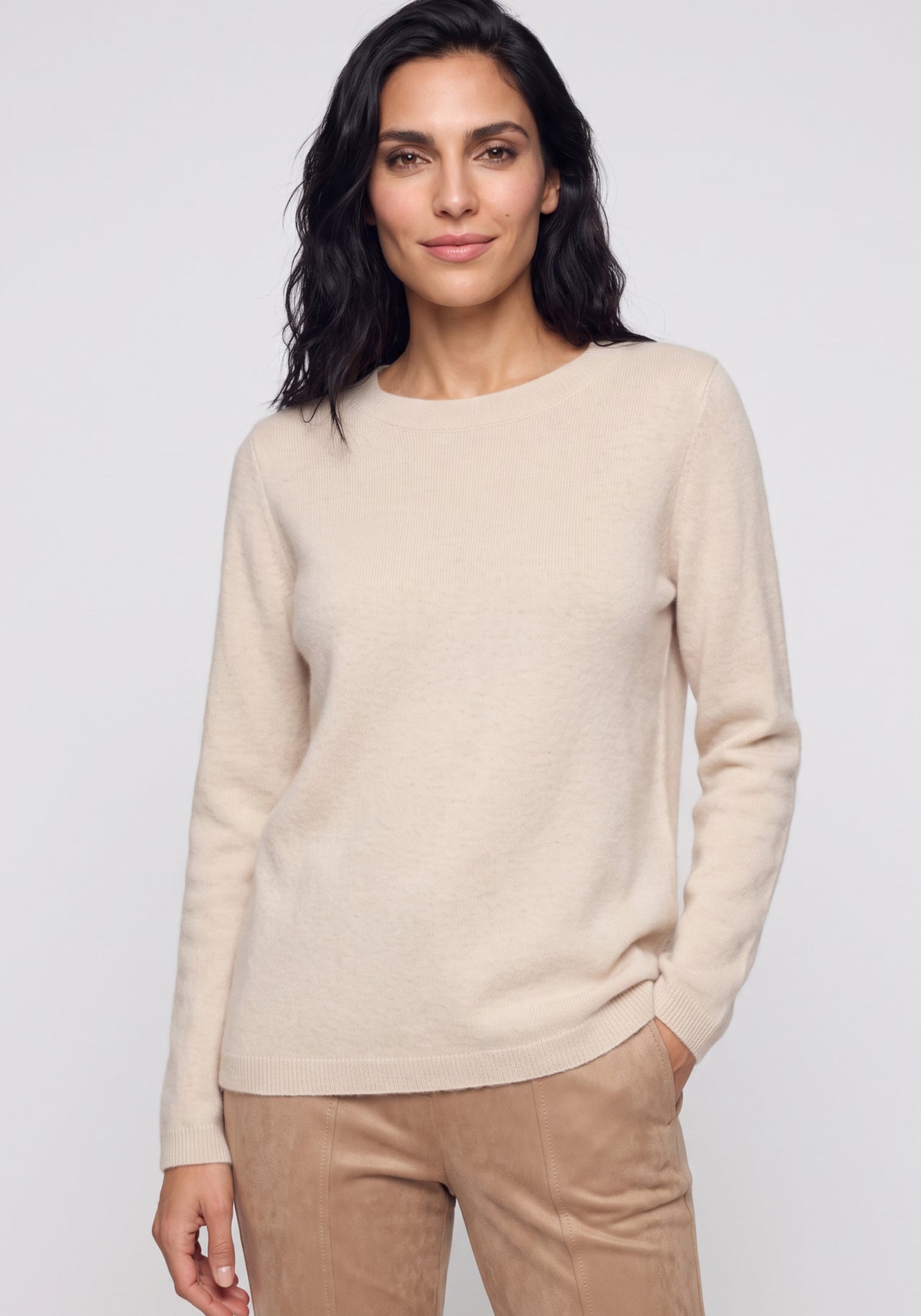 Pull en maille brossée