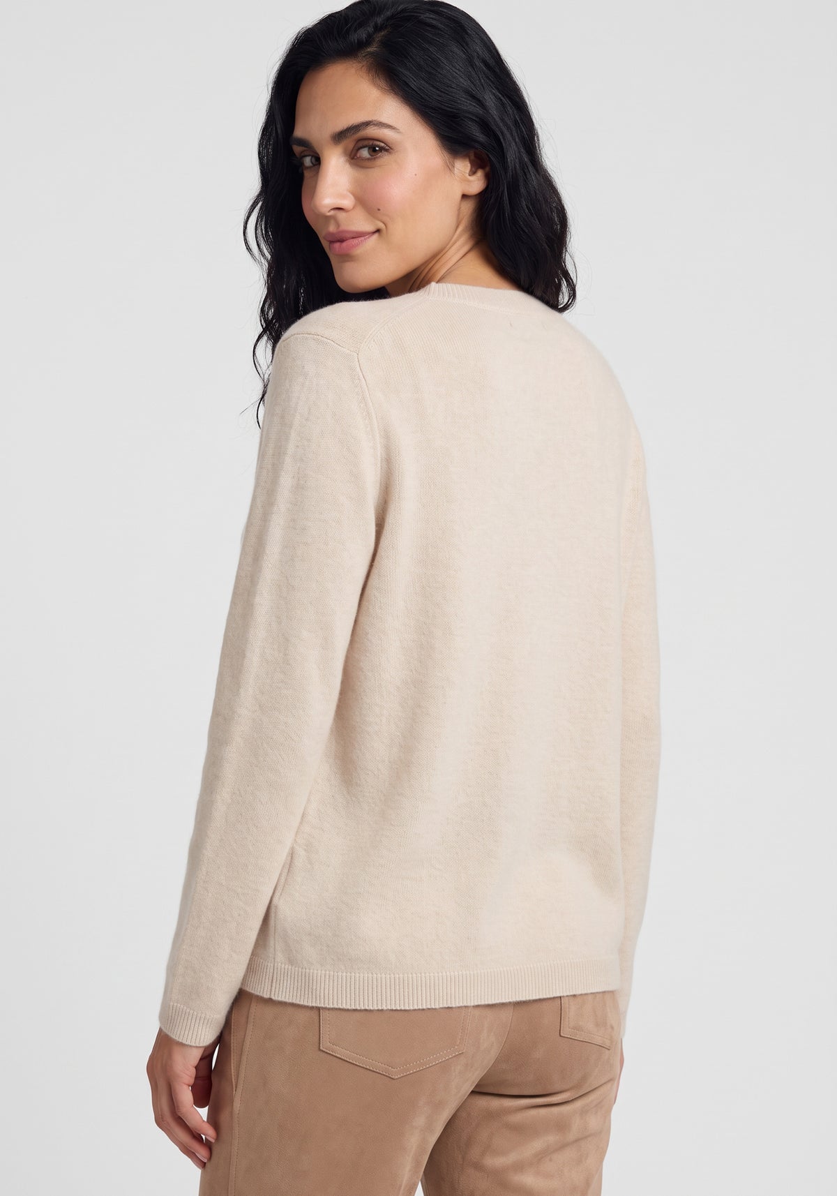 Pull en maille brossée