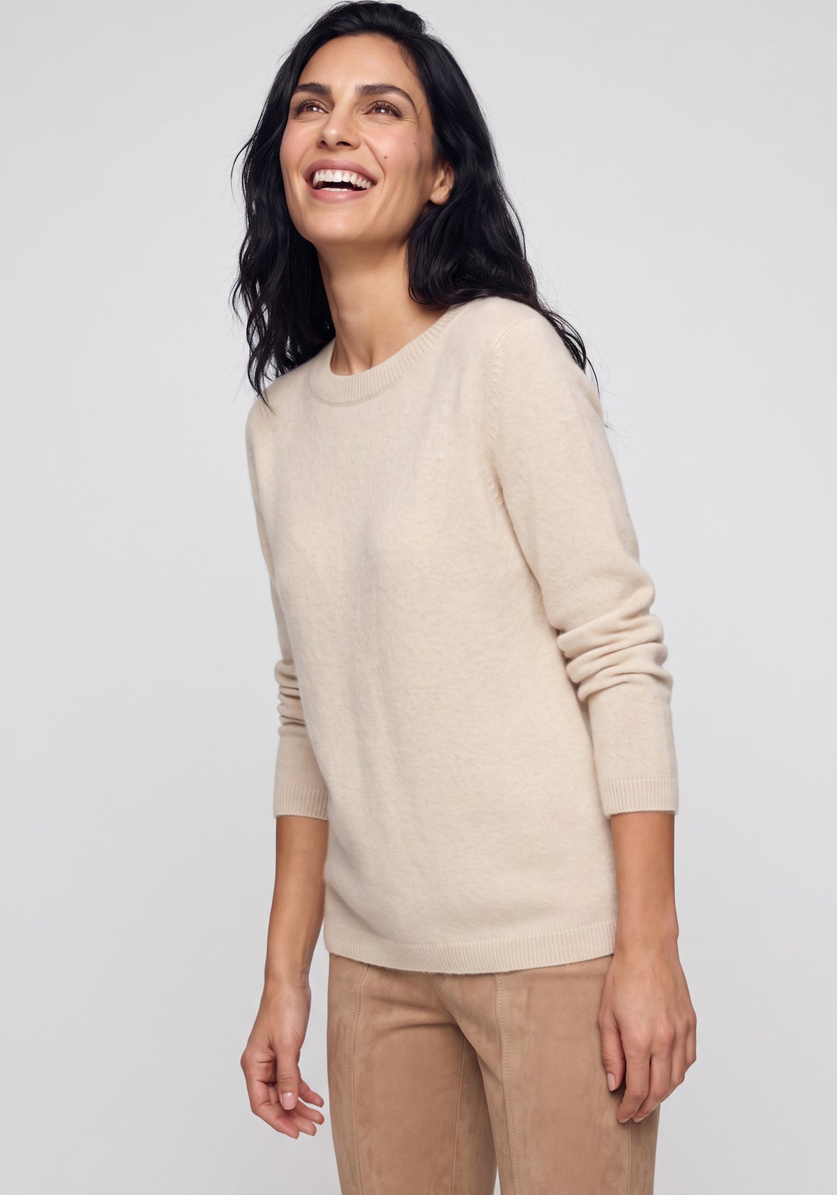 Pull en maille brossée