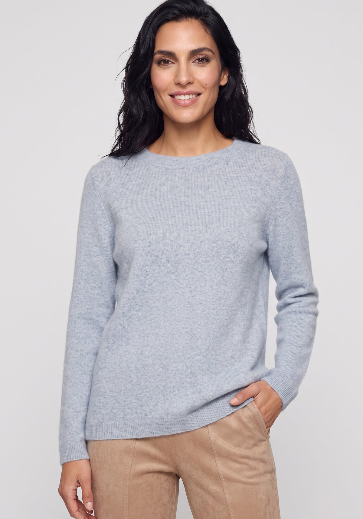 Pull en maille brossée