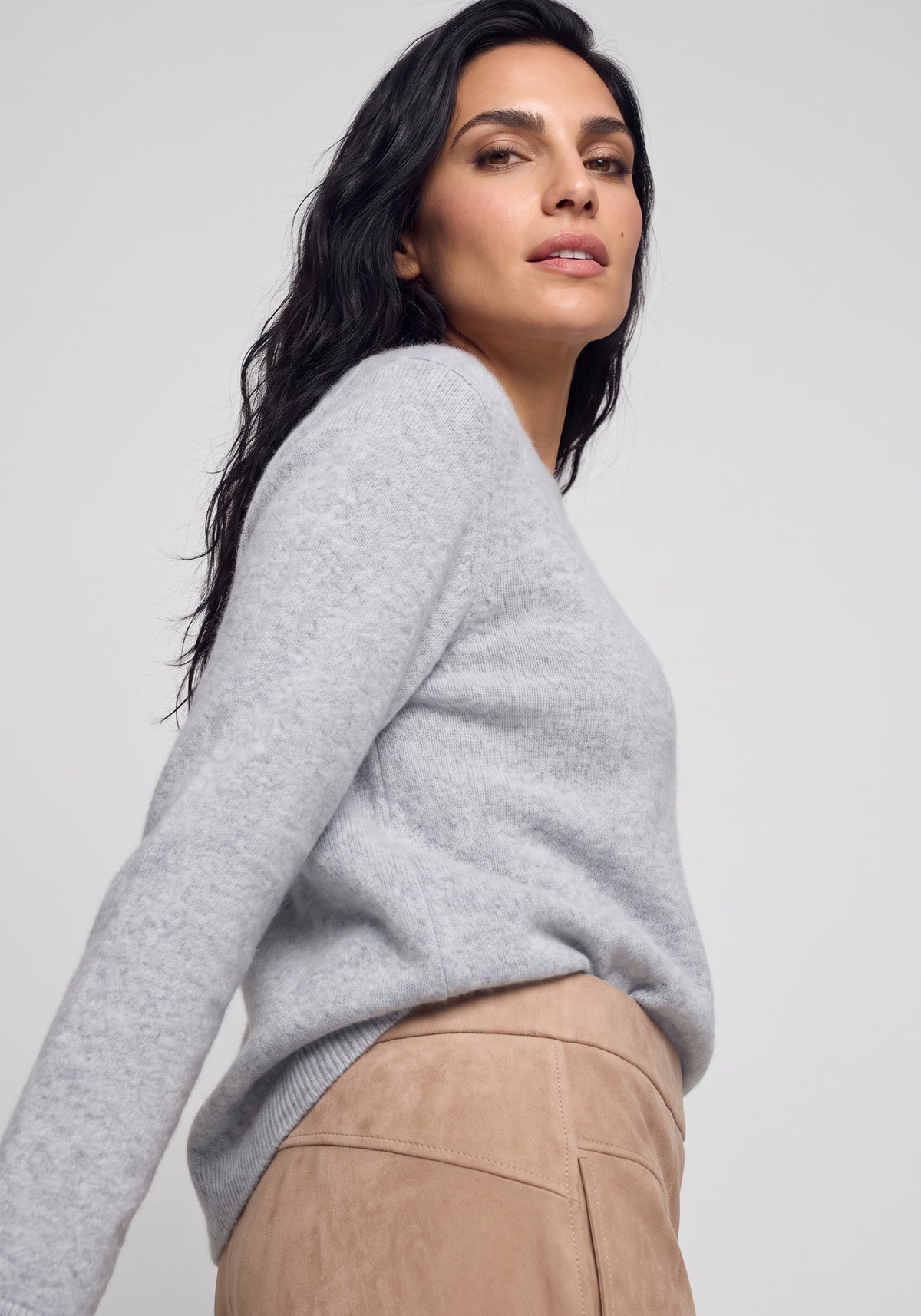 Pull en maille brossée