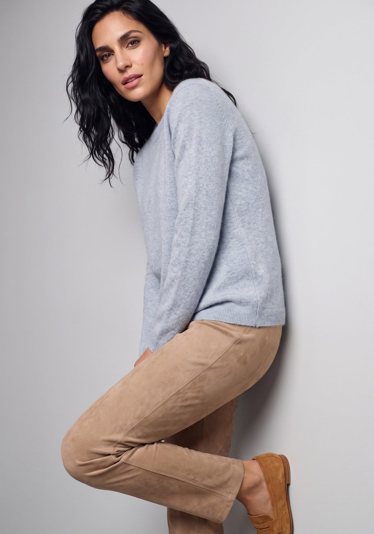Pull en maille brossée