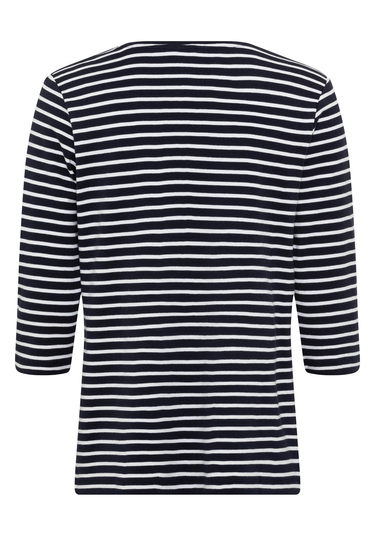 100% Cotton 3/4 Sleeve Striped T-Shirt