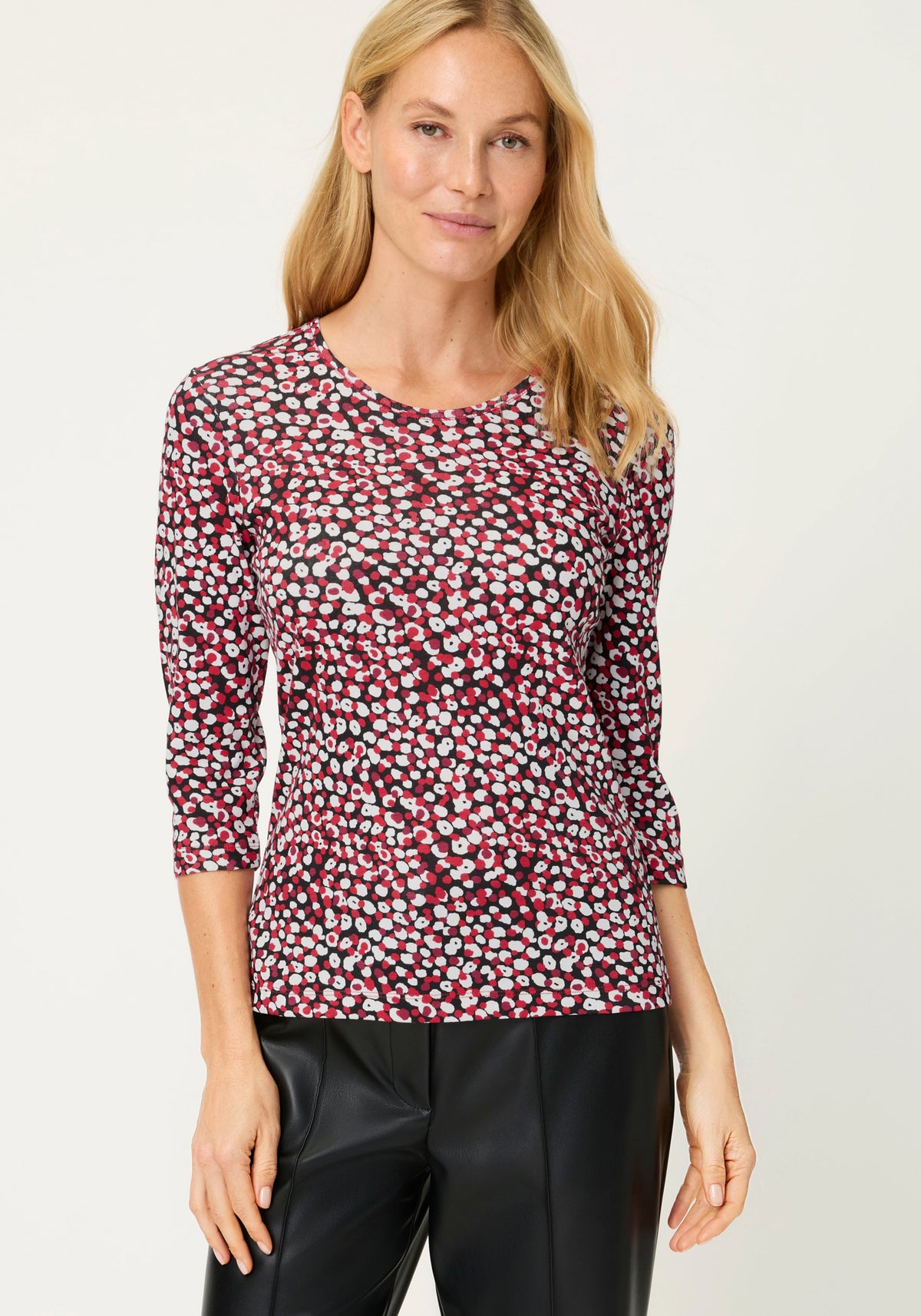 T-Shirt moderne à imprimé tacheté