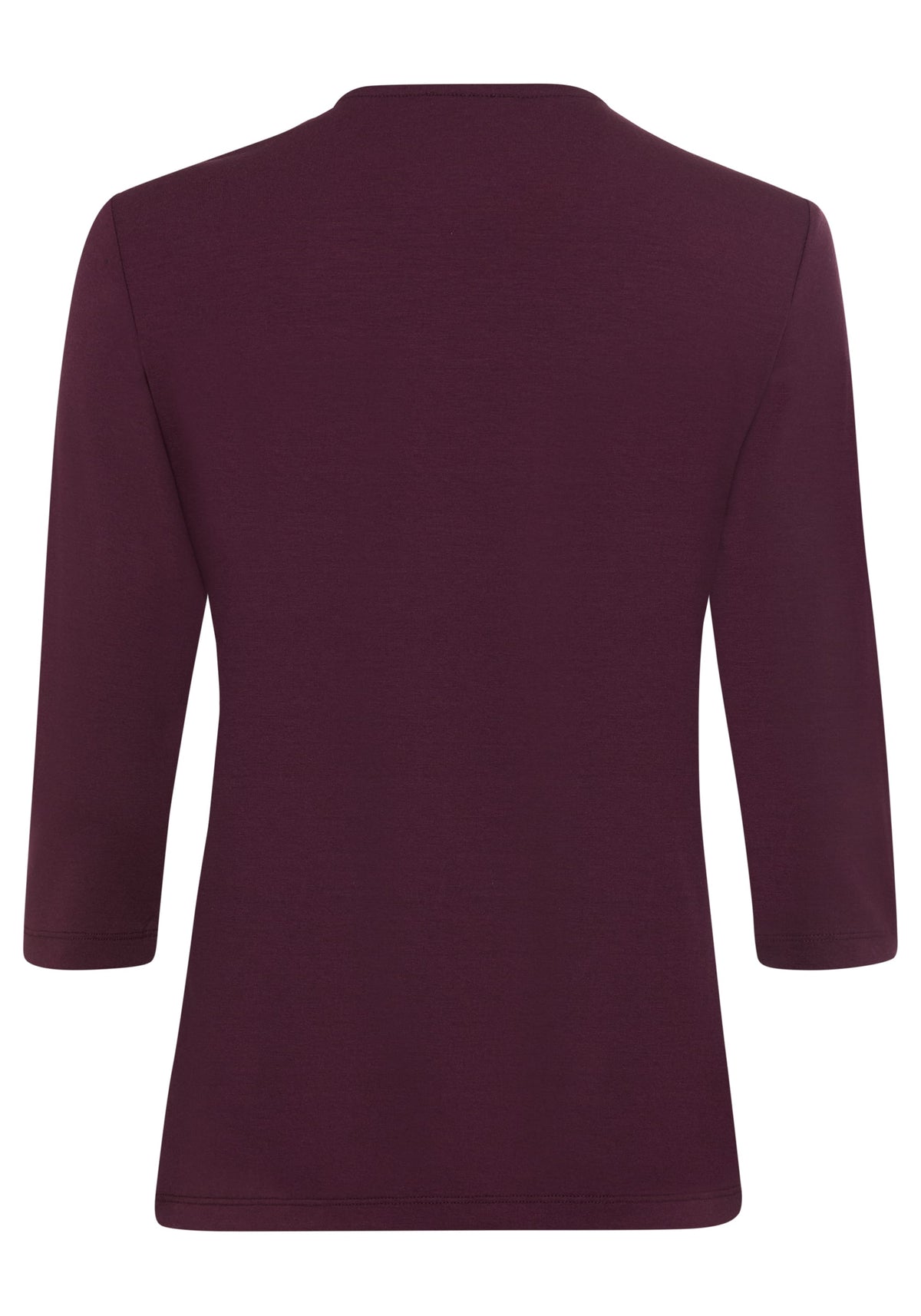 T-shirt à manches 3/4 et col en V