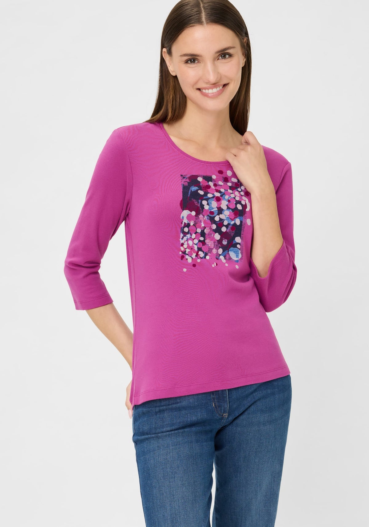 100% Cotton Placement Print T-Shirt