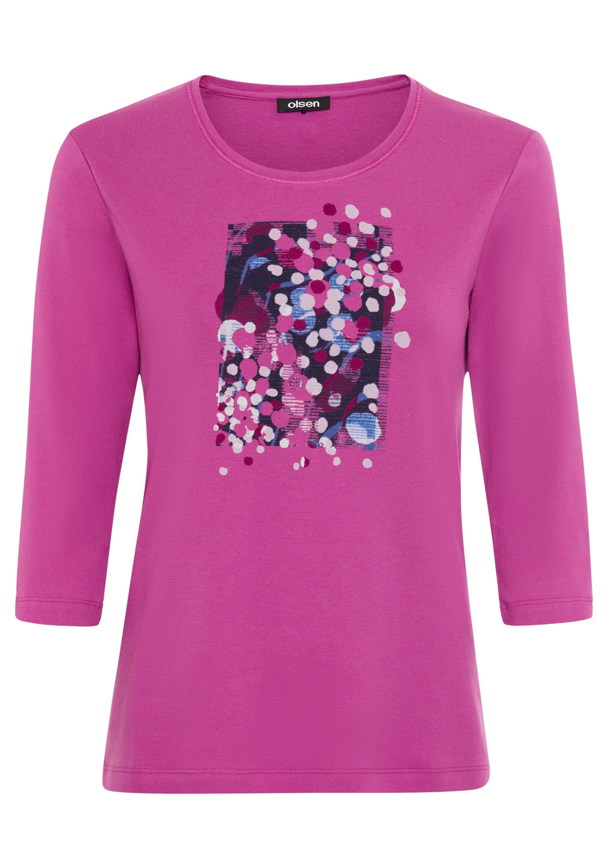 100% Cotton Placement Print T-Shirt