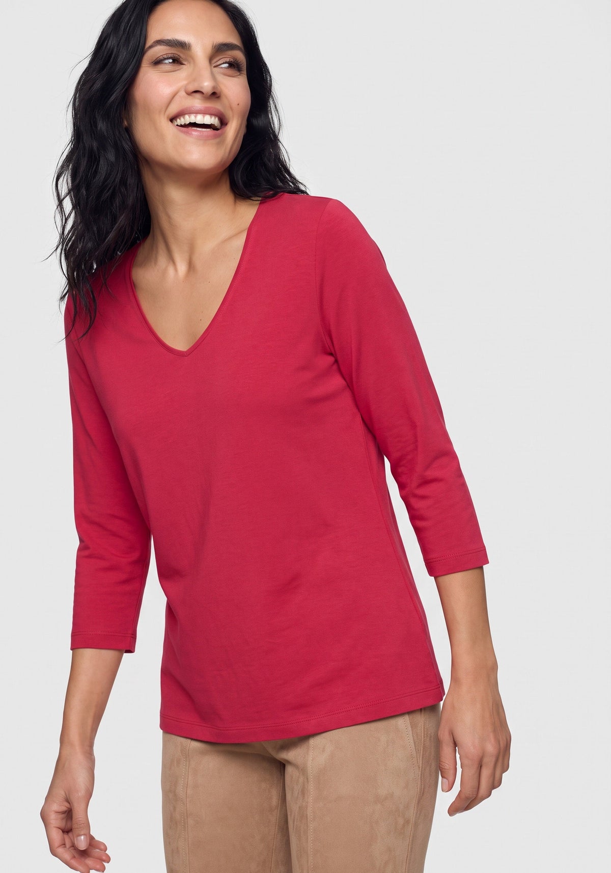 Solid VIscose Blend T-Shirt