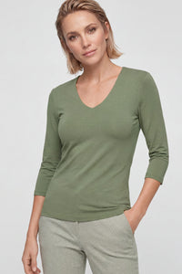 Solid Viscose Blend T-Shirt