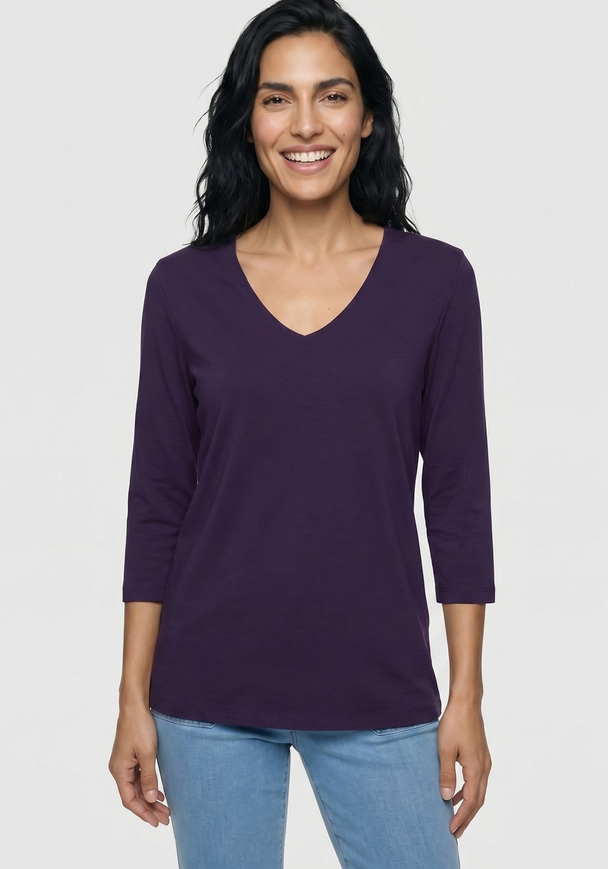 Solid VIscose Blend T-Shirt