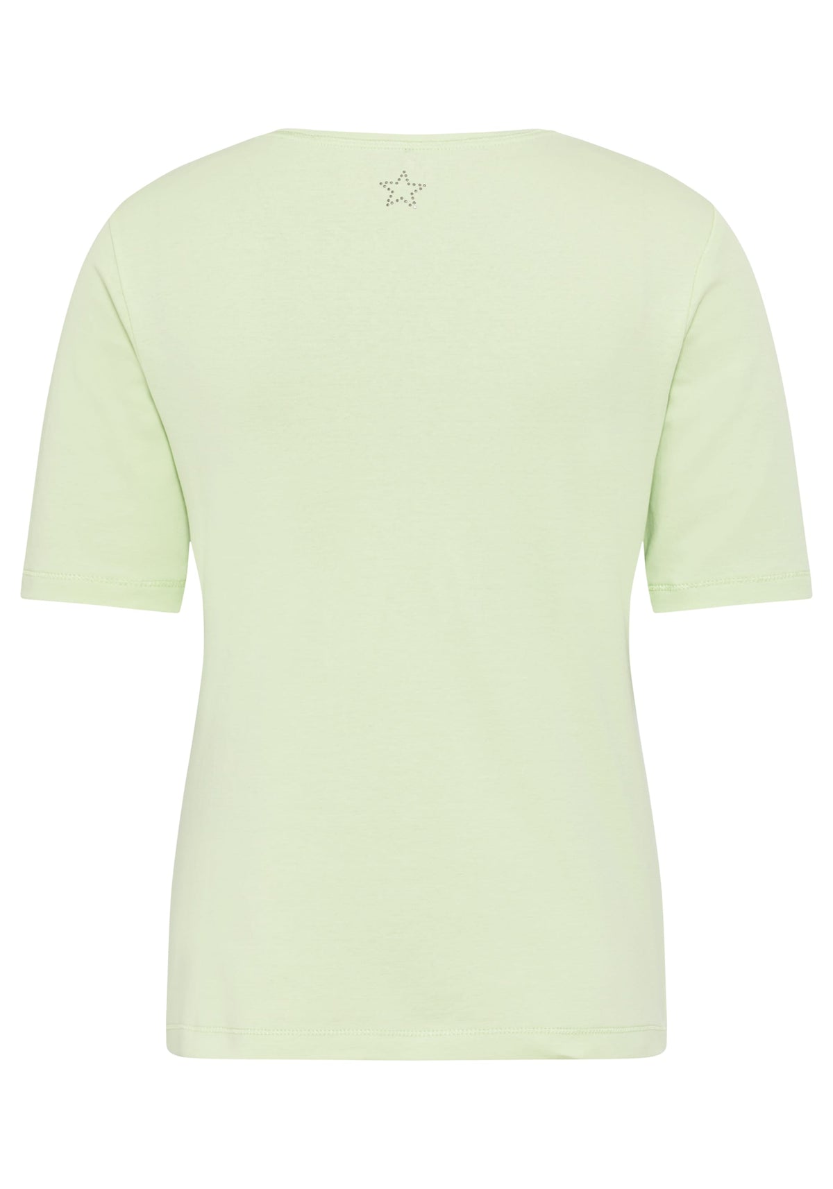 100% coton T-Shirt à manches courtes à col rond solide