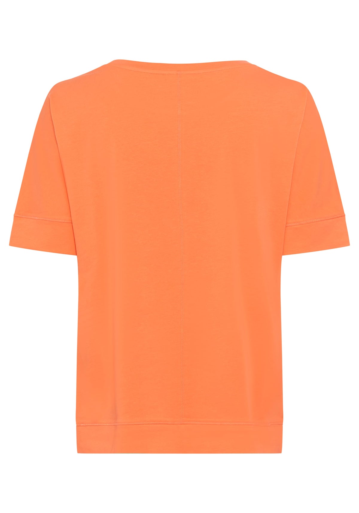Cotton Blend Short Sleeve Round Neck T-Shirt