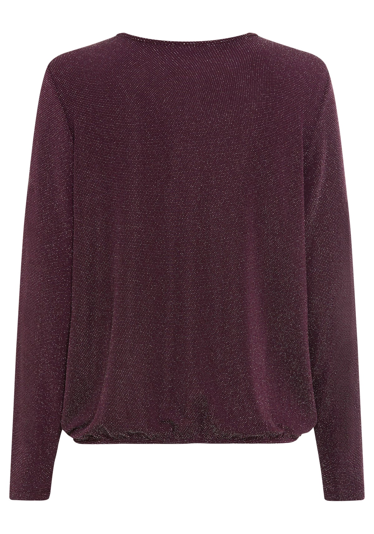 T-shirt étincelant à encolure en trou de serrure