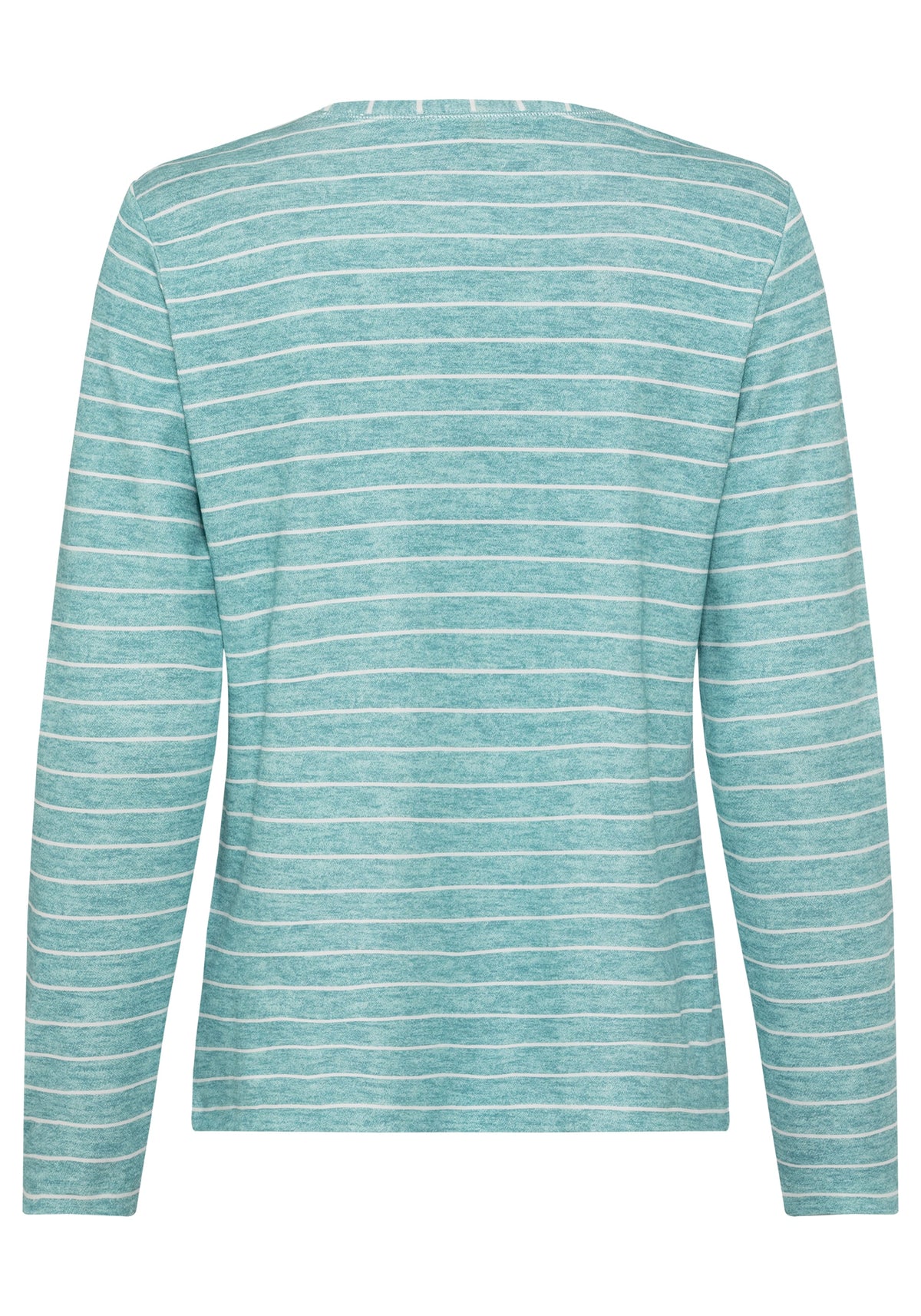 100% Cotton Long Sleeve Stripe &amp; Placement Print T-Shirt