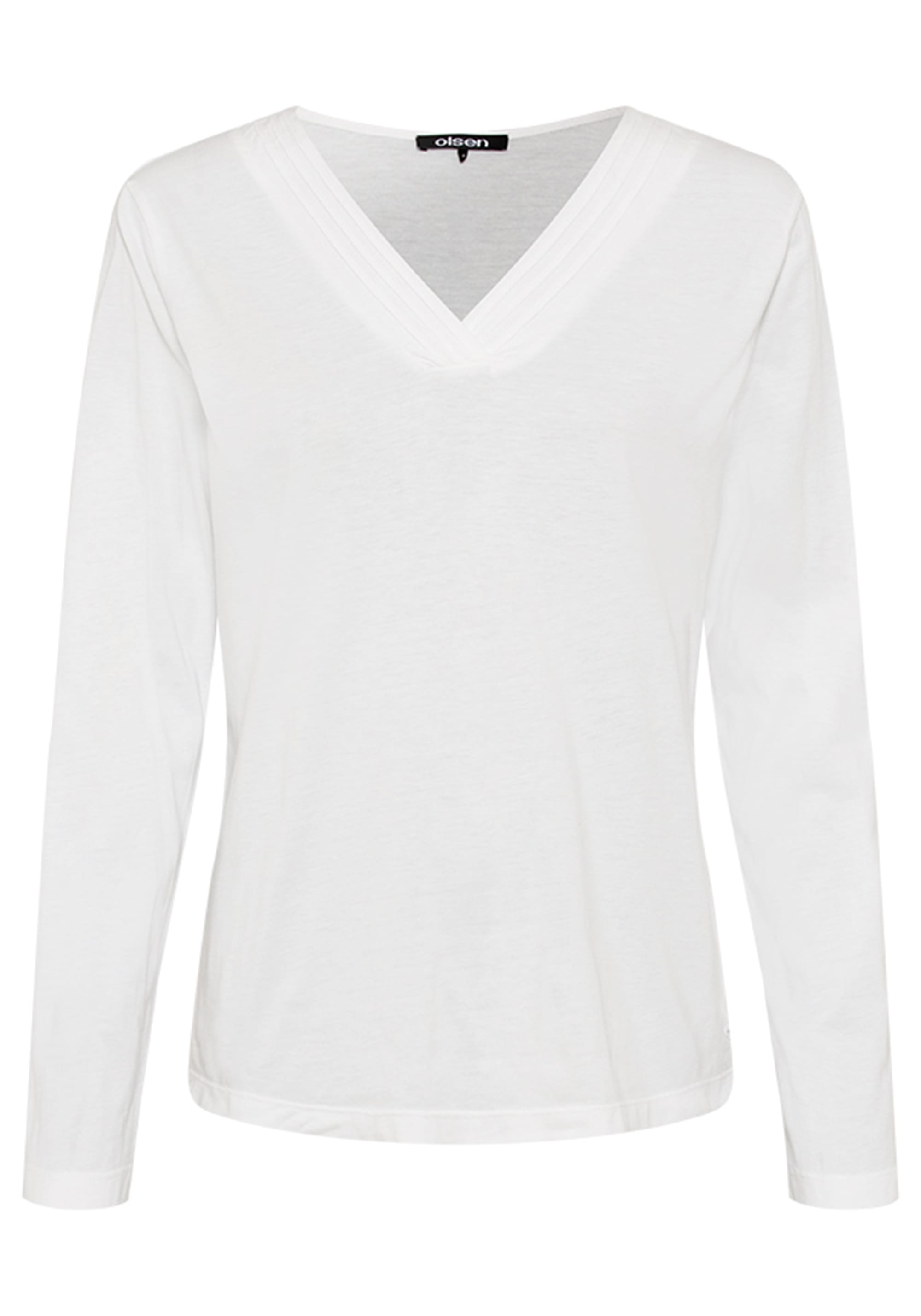 Long Sleeve Solid V-Neck T-Shirt containing TENCEL™ Modal - Olsen Fashion  Canada