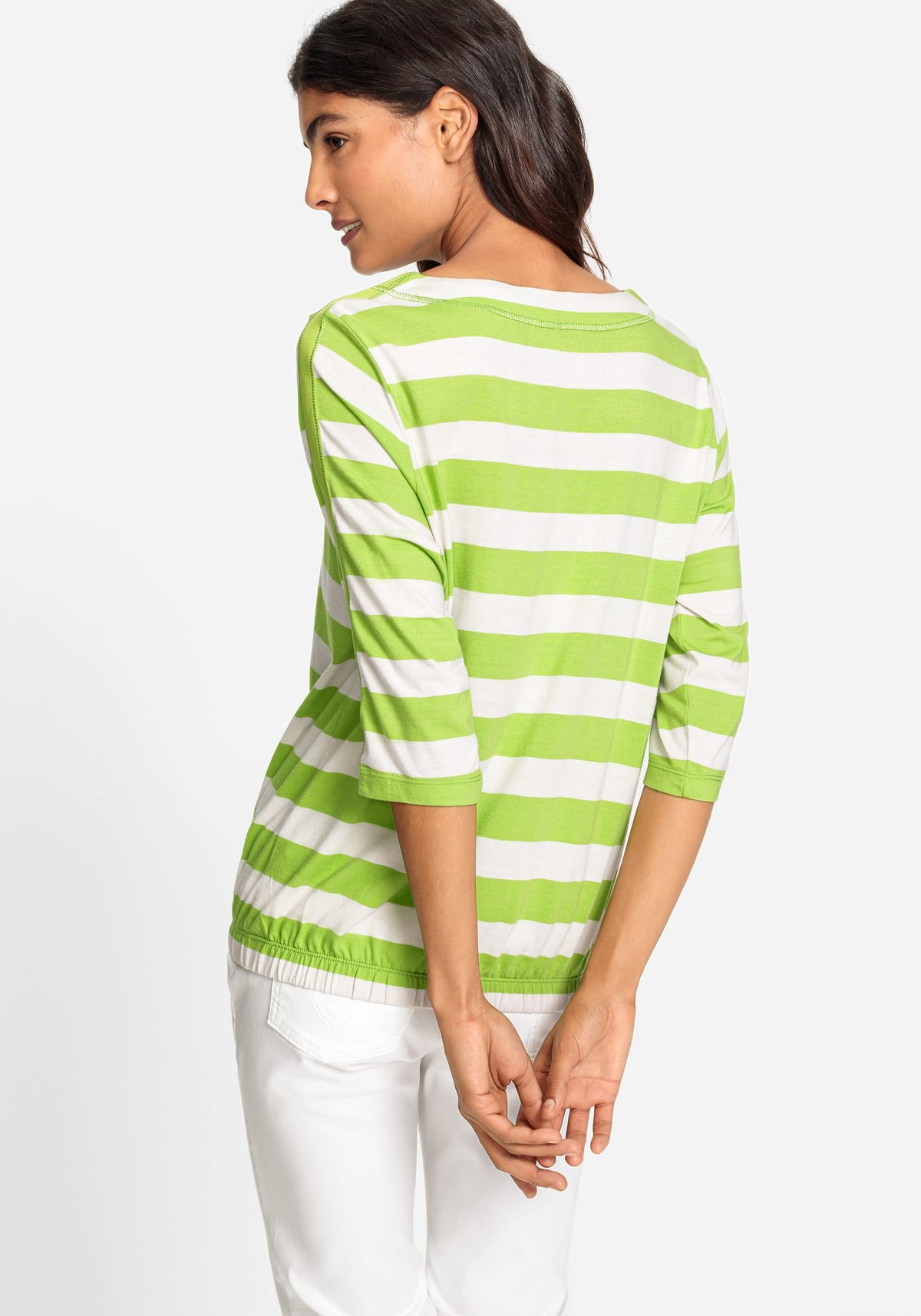 3/4 Sleeve Embellished Placement Print T-Shirt containing TENCEL™ Modal