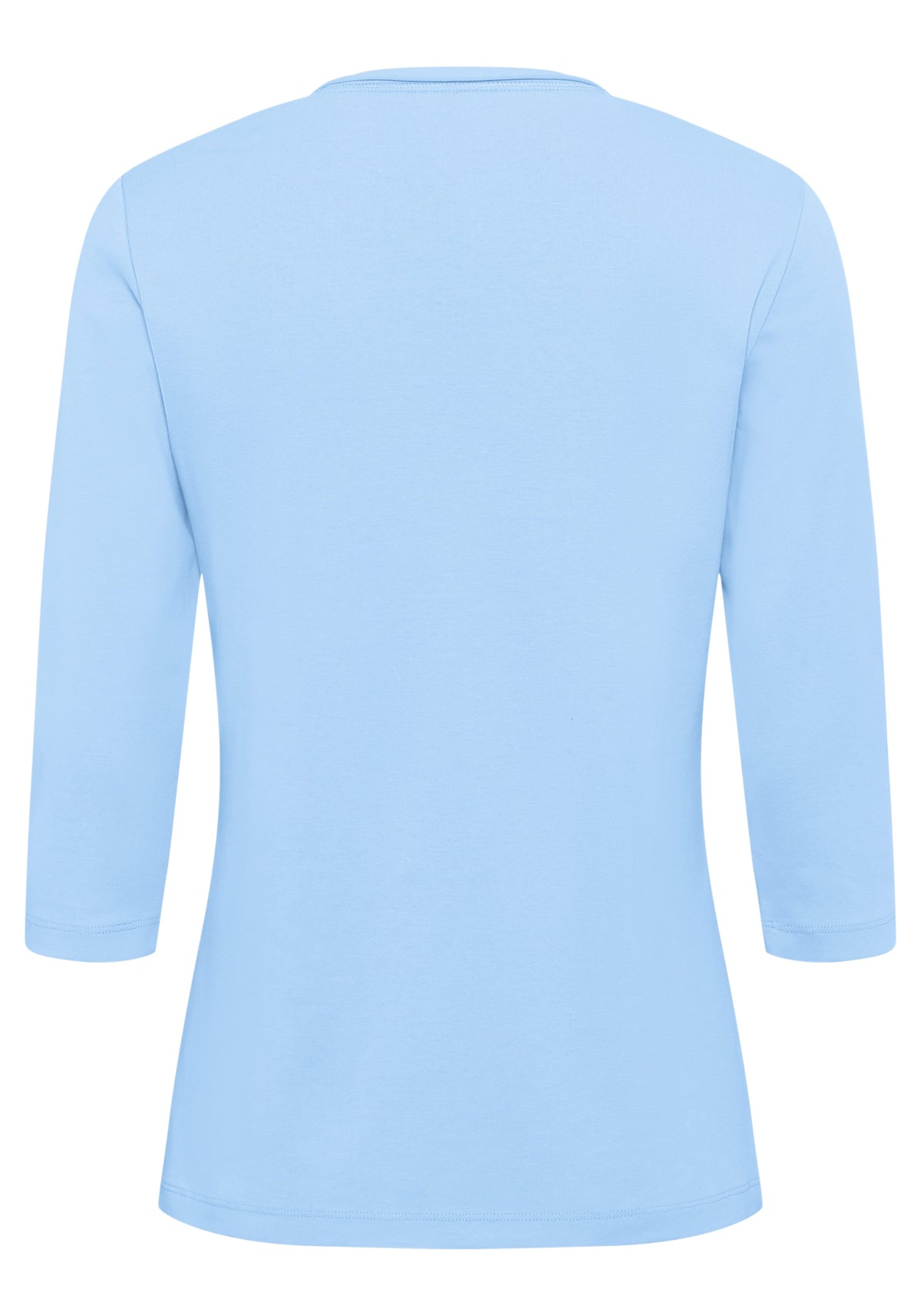 100% Cotton 3/4 Sleeve Placement Print T-Shirt