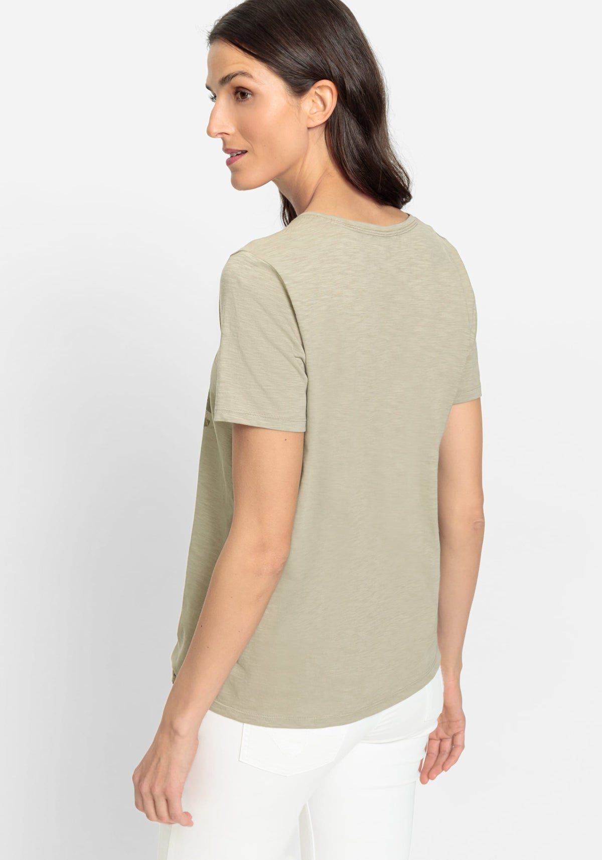 T-shirt à manches courtes et à impression de placement, 100% coton