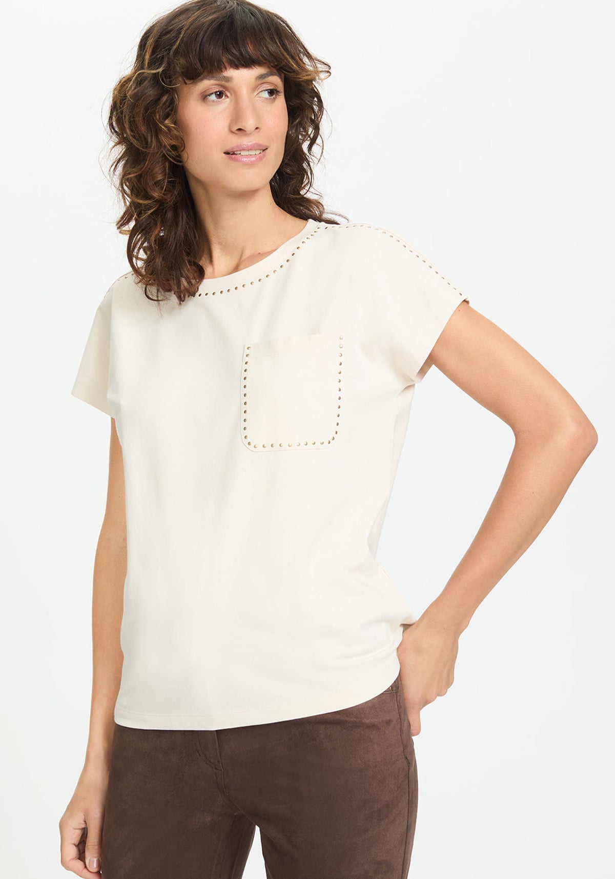 T-Shirt with Stud Detail