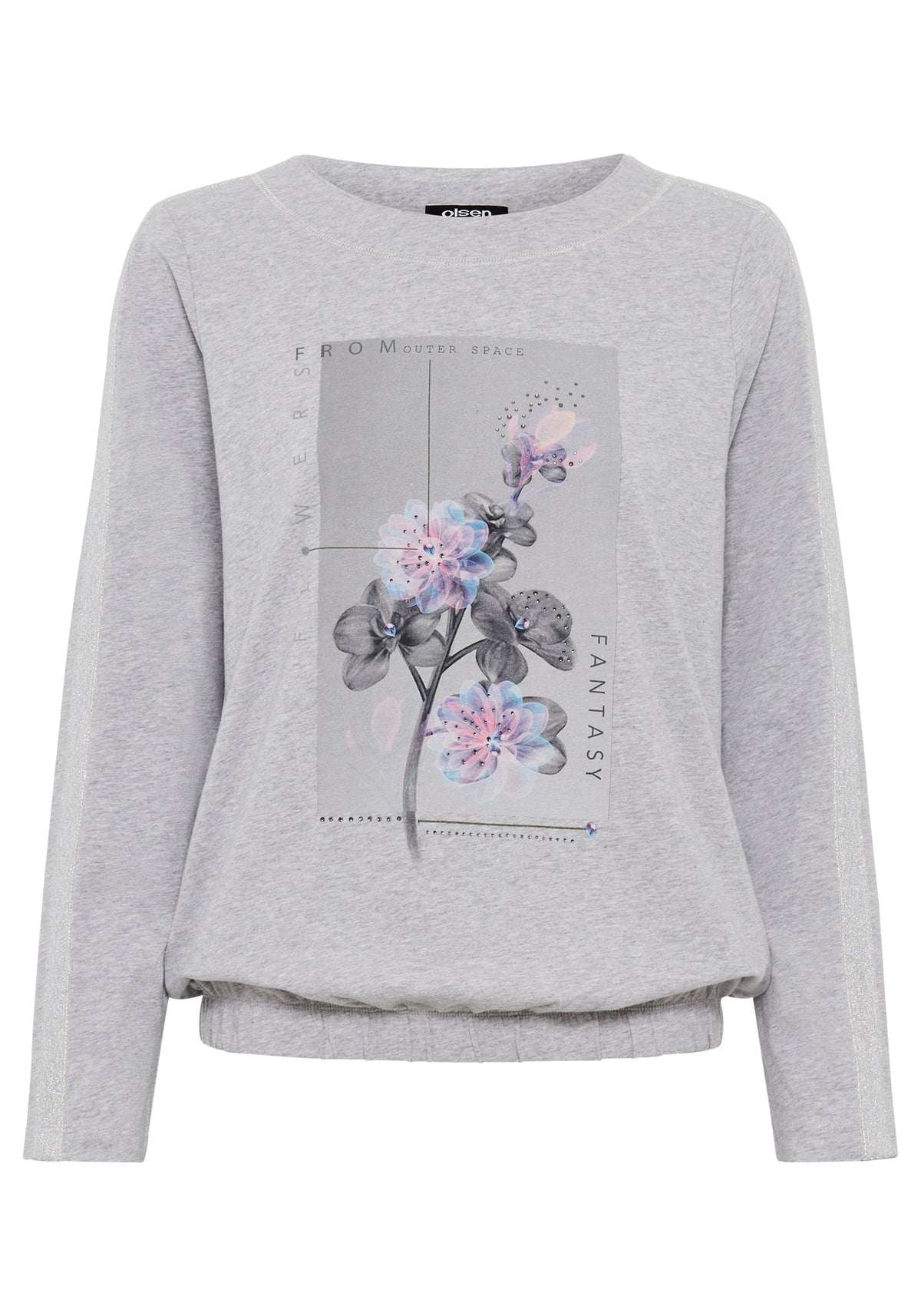 Embellished Placement Print T-Shirt