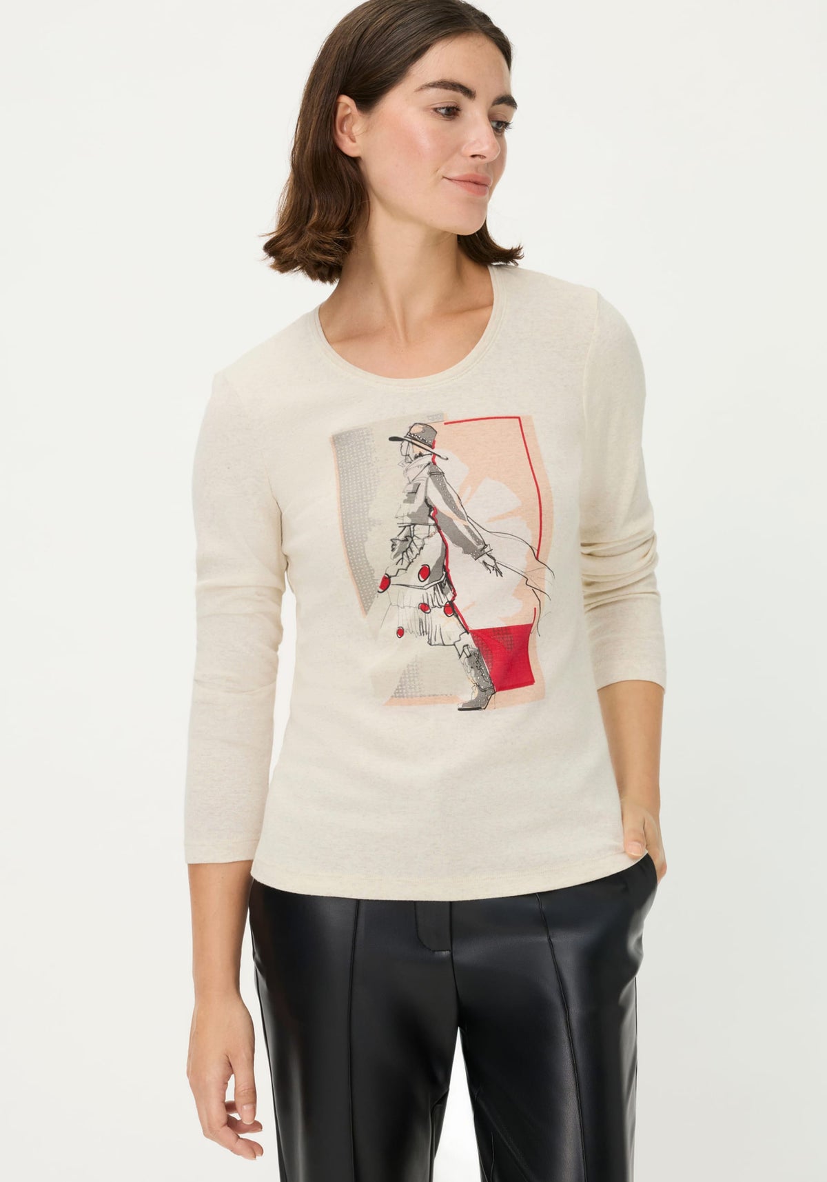 Fashion Girl - T-shirt imprimé à l'emplacement