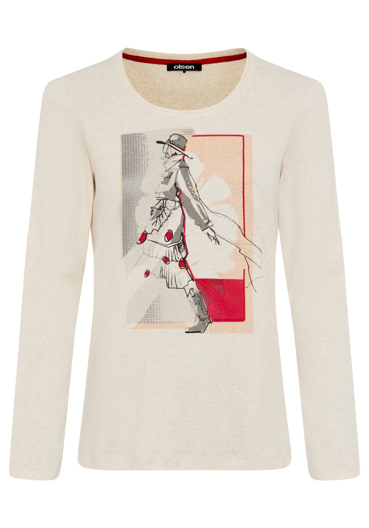 Fashion Girl - T-shirt imprimé à l'emplacement