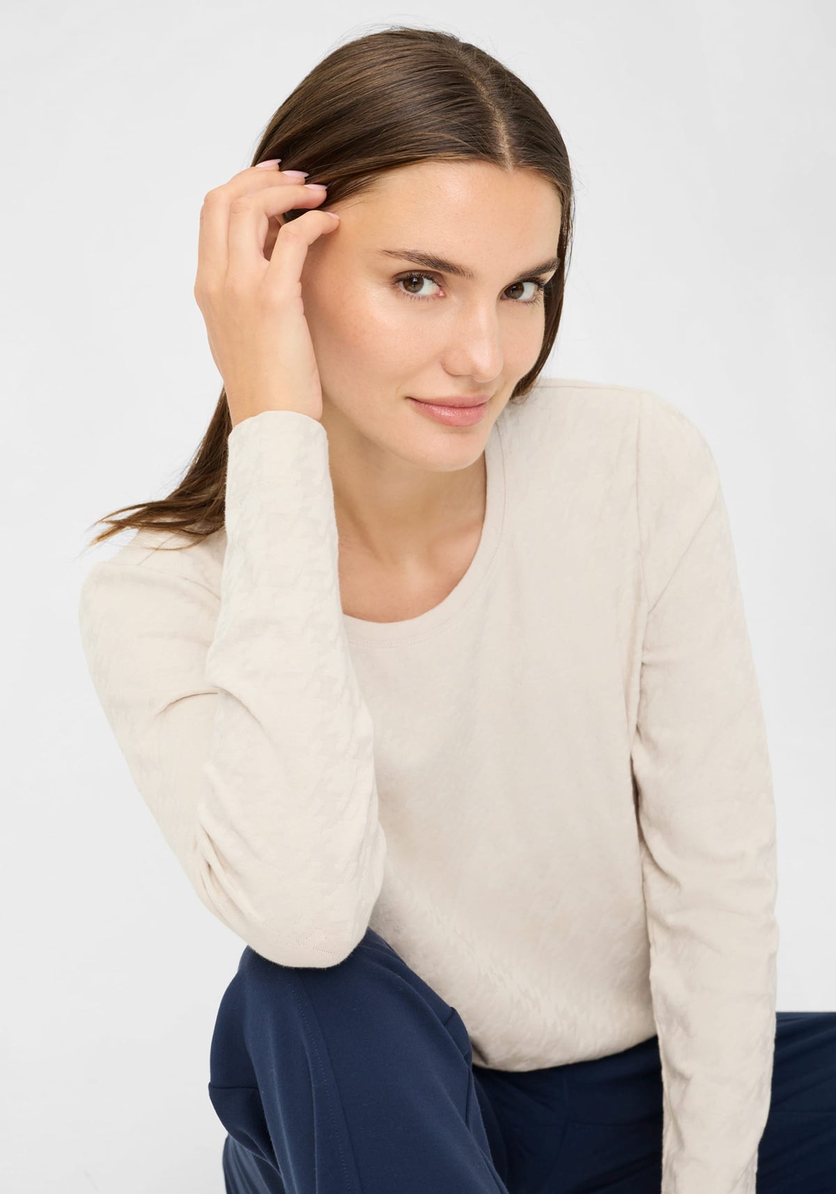 Tonal Houndstooth T-Shirt