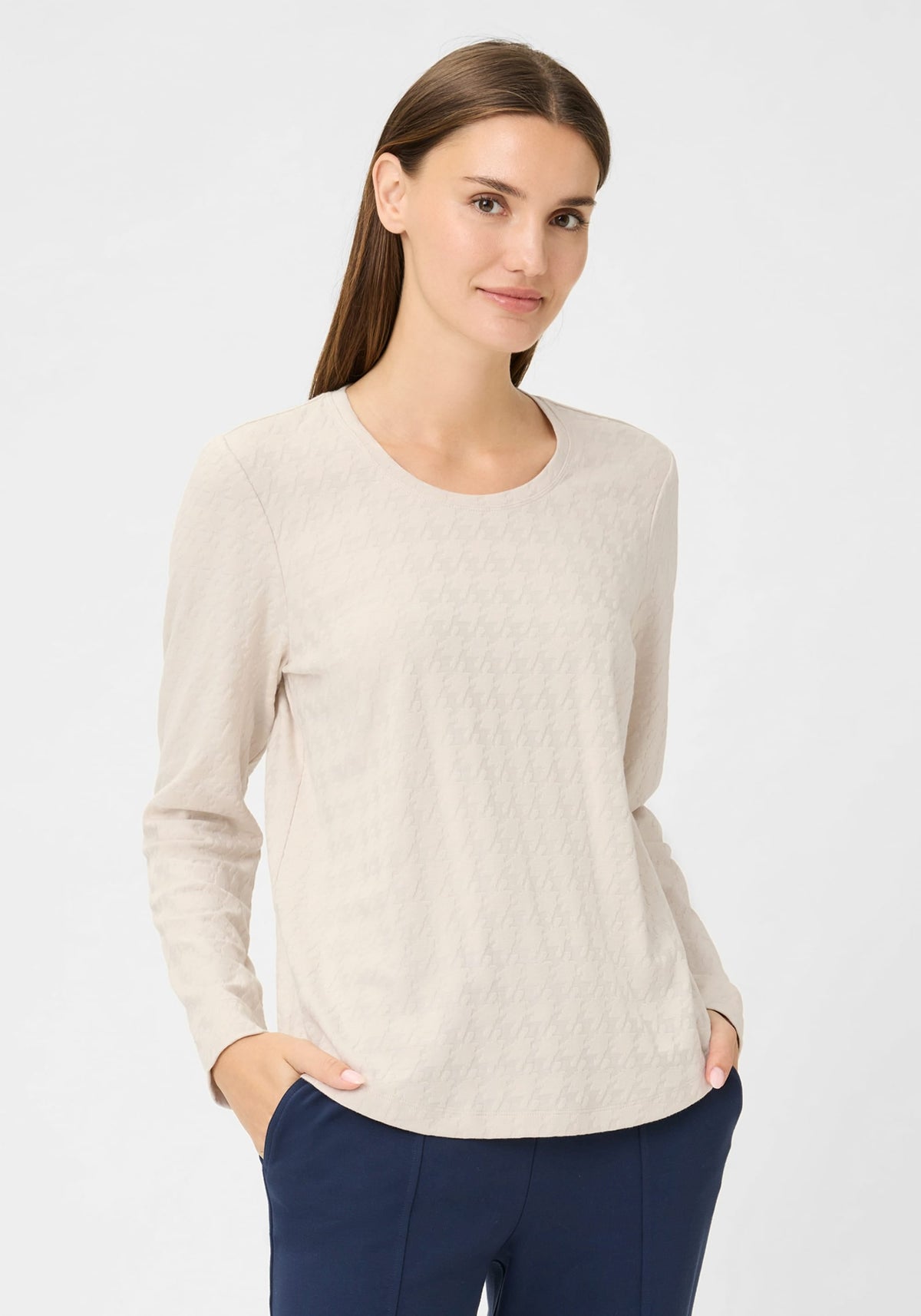 Tonal Houndstooth T-Shirt