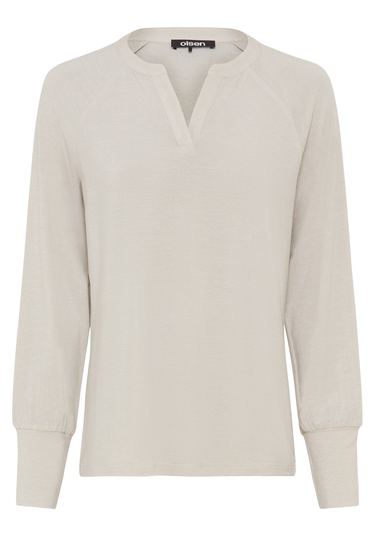 Solid Shimmer Effect Tunic T-Shirt