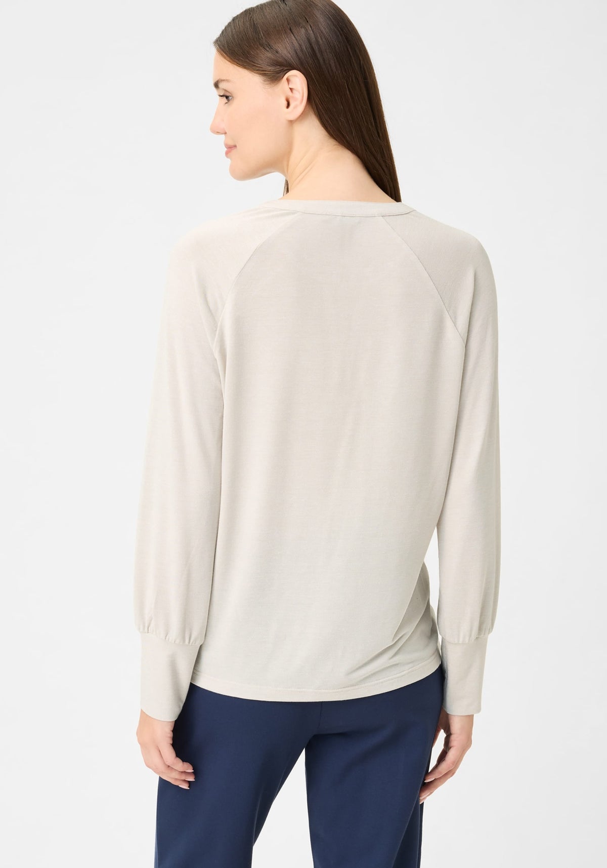 Solid Shimmer Effect Tunic T-Shirt