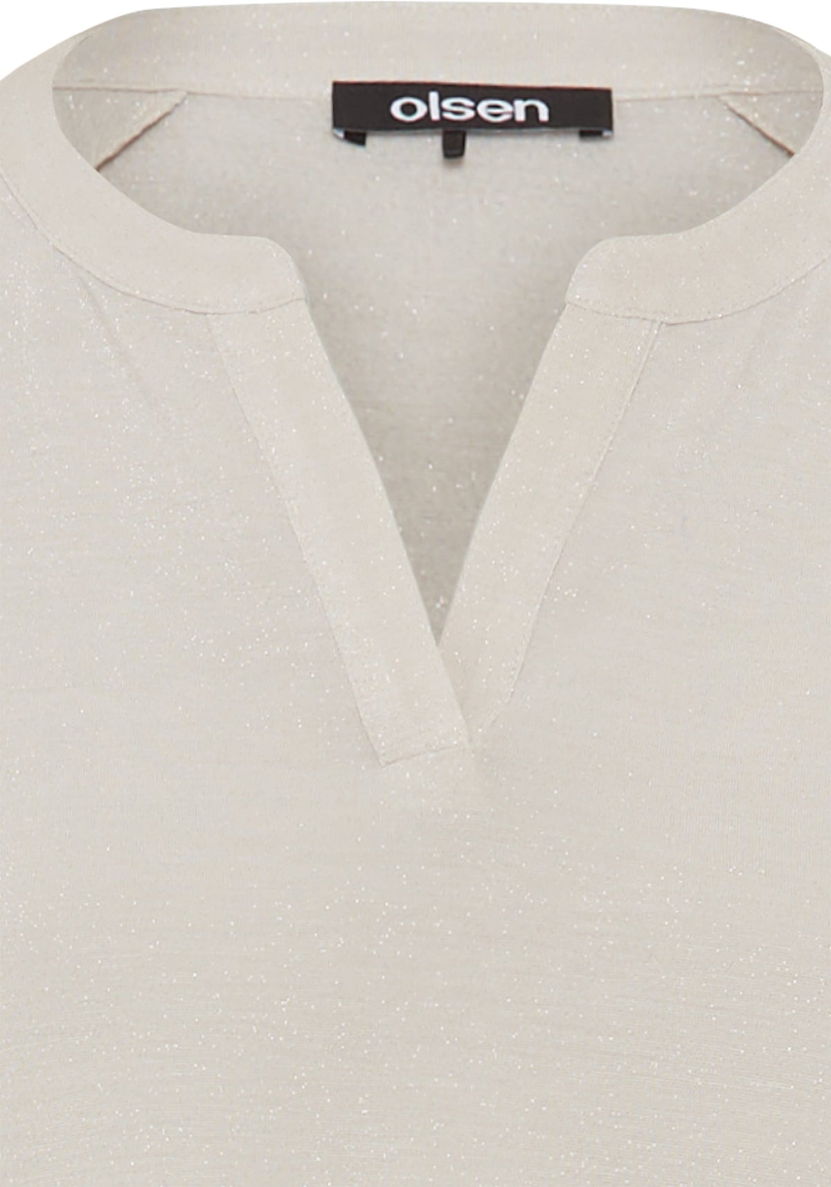 Solid Shimmer Effect Tunic T-Shirt