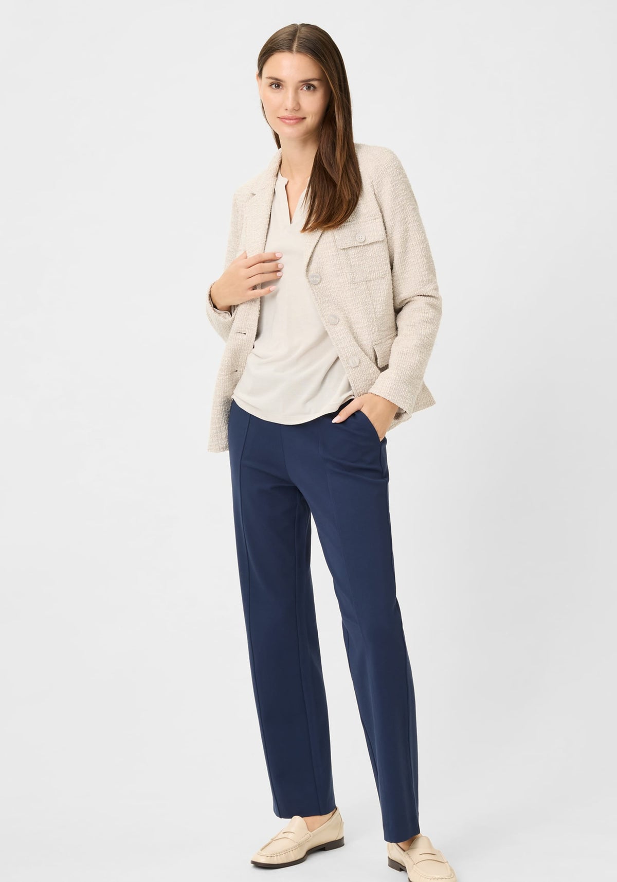 Solid Shimmer Effect Tunic T-Shirt