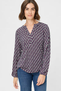 Printed Scarf with Tassel Detail