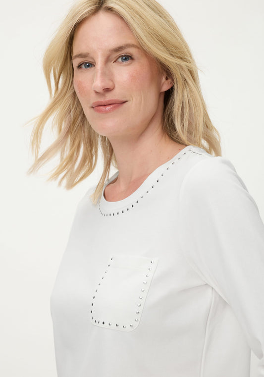 Studded Trim T-Shirt