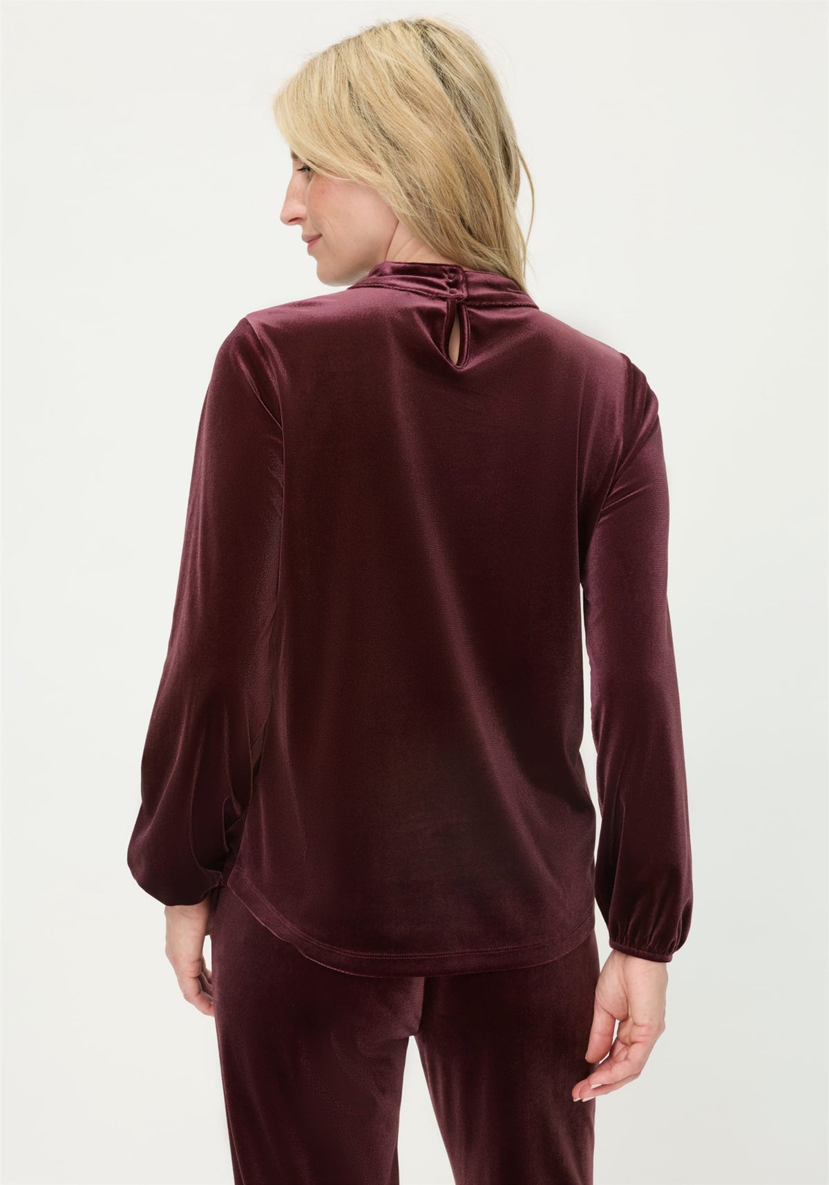 Top en velours Peekaboo